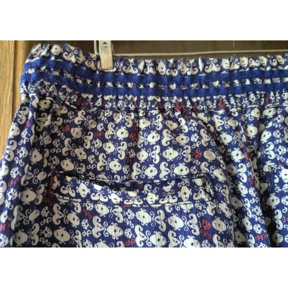 Anthropologie Hei Hei Pants Wide Leg Festival Hippie Boho Womens Blue Sz XXSP - Picture 15 of 16